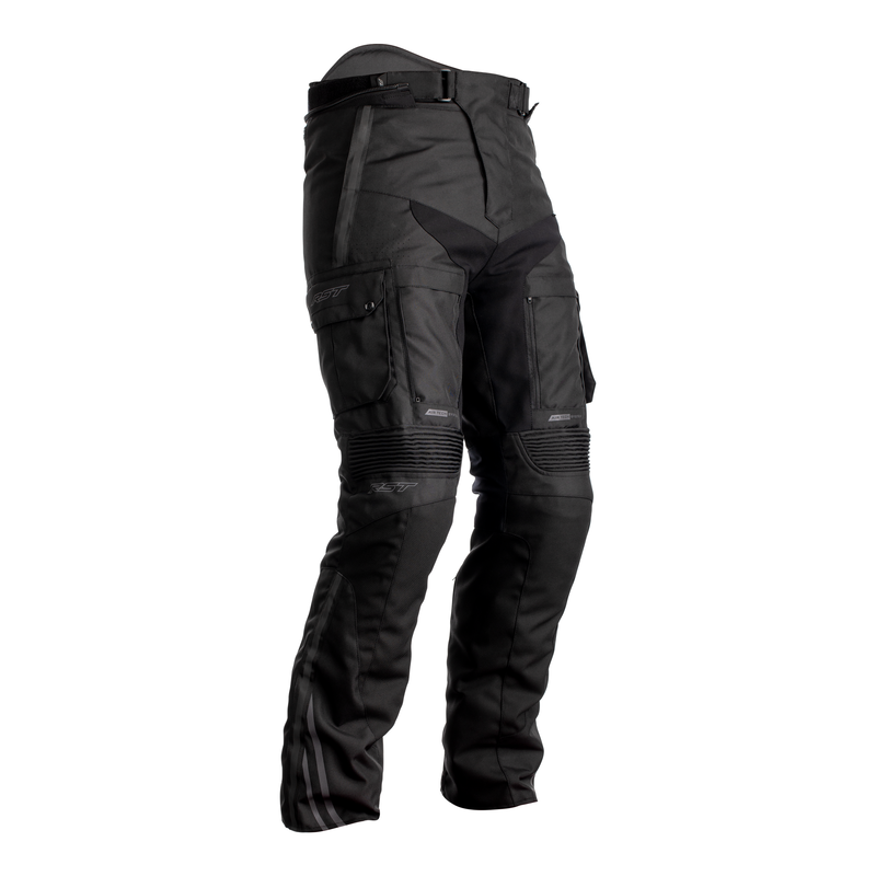 RST ADVENTURE X SPODNIE MOTOCYKLOWE TEKSTYLNE BLACK LONG (M)