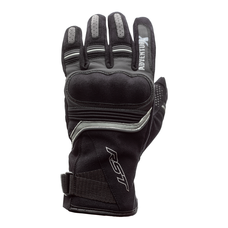 RST ADVENTURE CE RĘKAWICE MOTOCYKLOWE SKÓRZANE BLACK (L)