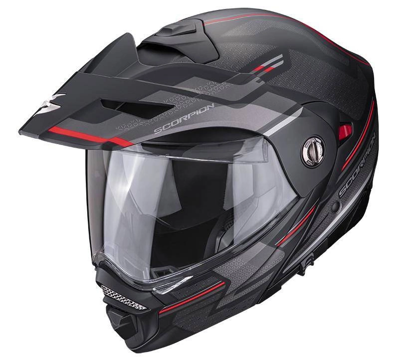 KASK MOTOCYKLOWY SCORPION ADX-2 CAMINO BLACK RED (L)
