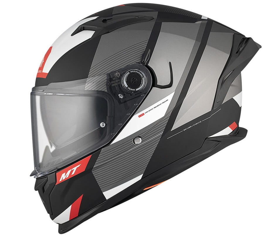 MT BRAKER SV CHENTO B0 KASK MOTOCYKLOWY BLACK/GREY MATT (XS)