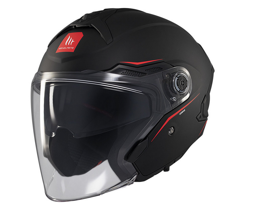 MT COSMO SV SOLID A1 KASK MOTOCYKLOWY JET BLACK MATT (S)