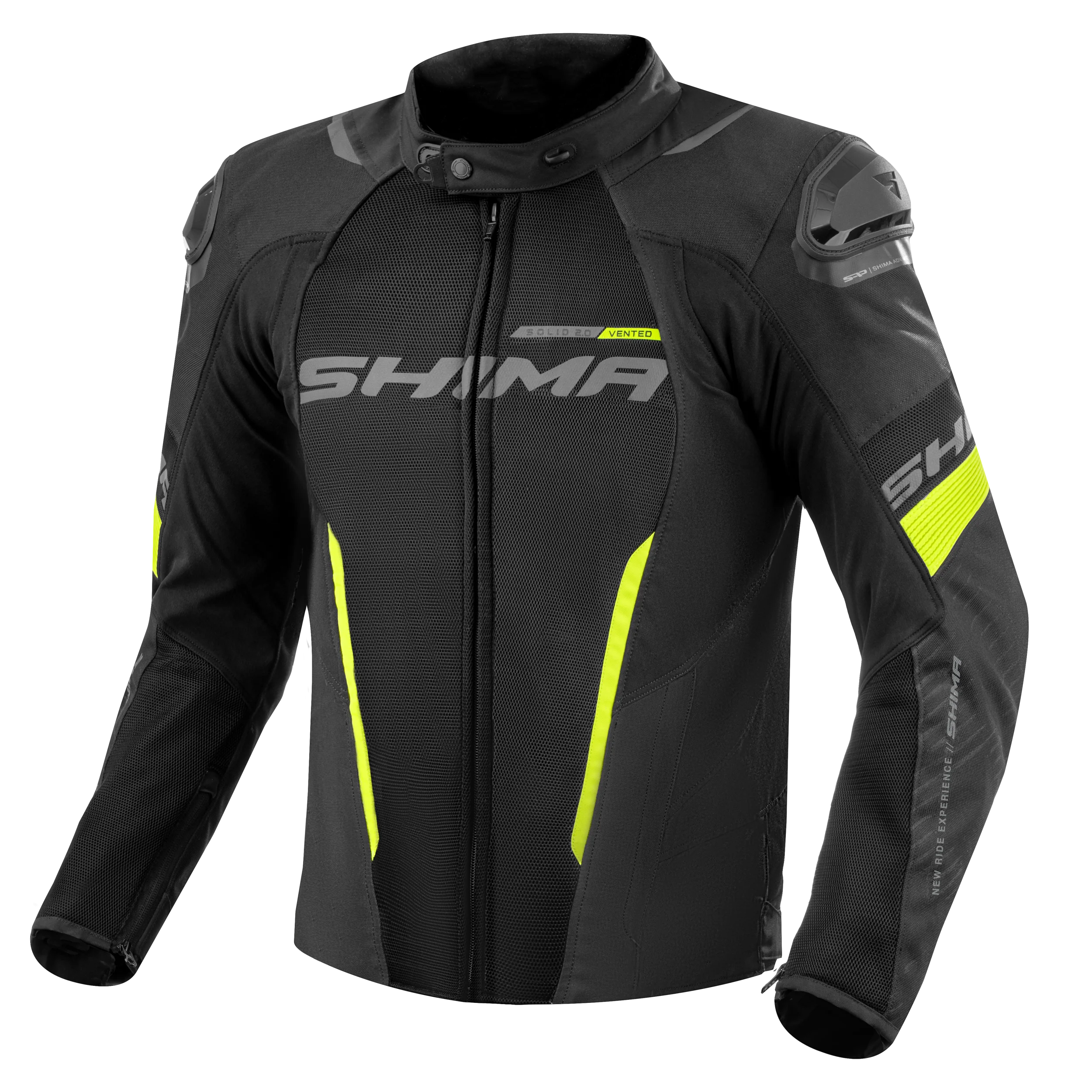SHIMA SOLID 2.0 VENT KURTKA MOTOCYKLOWA TEKSTYLNA FLUO (3XL)