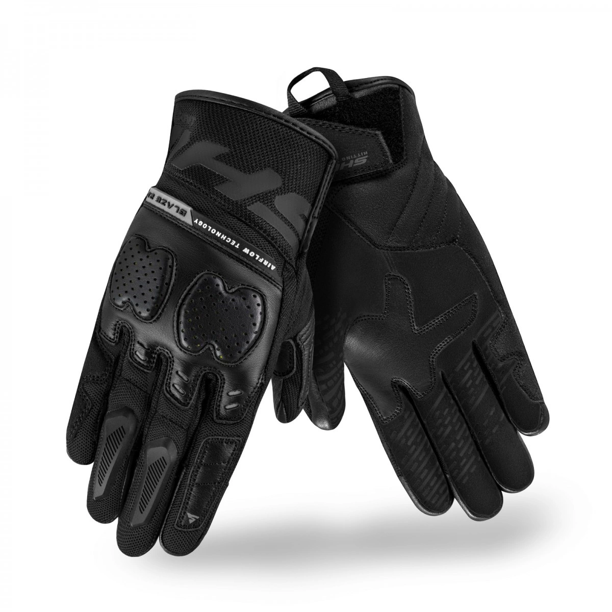 SHIMA BLAZE 2.0 LADY CZARNE RĘKAWICE MOTOCYKLOWE DAMSKIE KRÓTKIE (L)