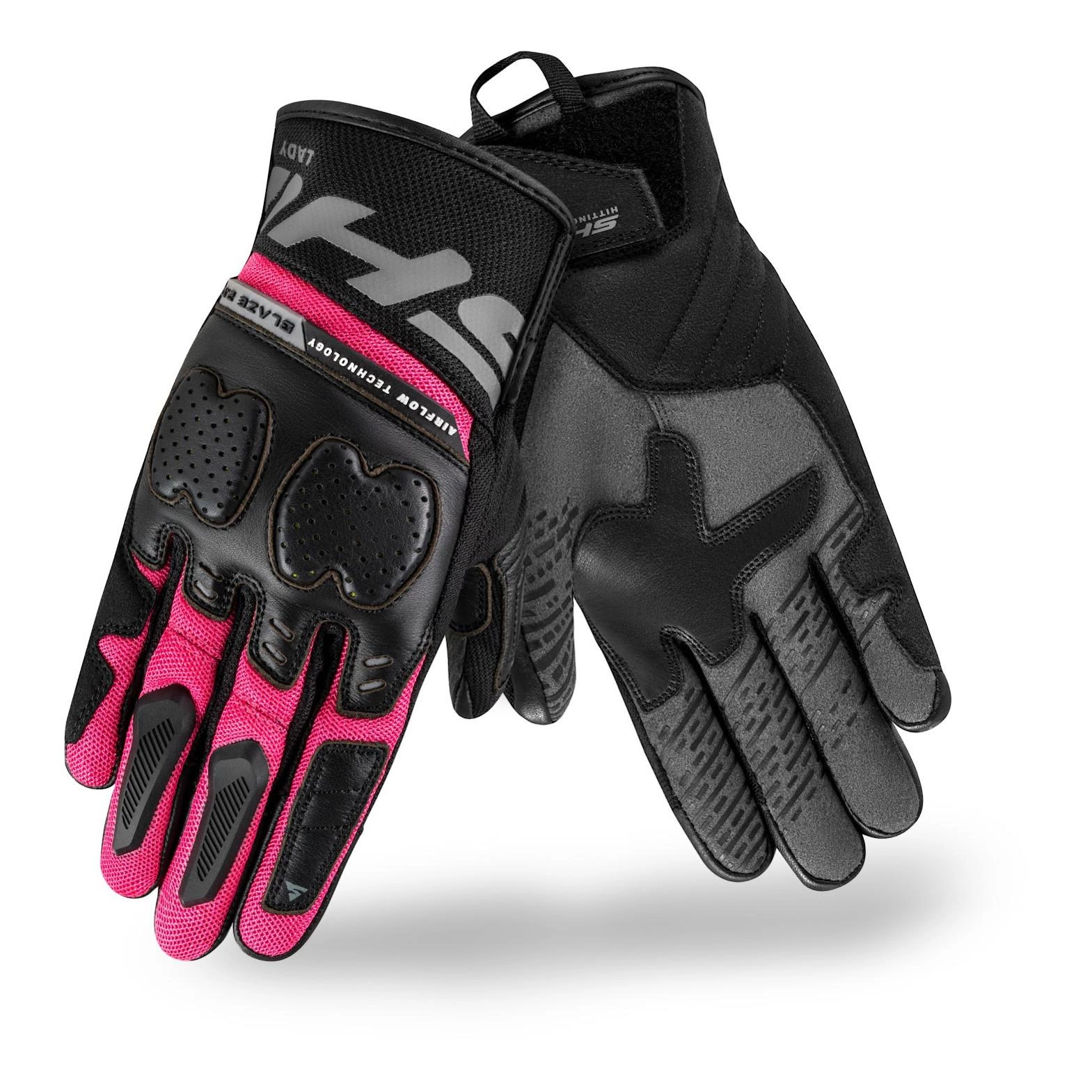 SHIMA BLAZE 2.0 LADY RÓŻOWE RĘKAWICE MOTOCYKLOWE DAMSKIE KRÓTKIE (XL)