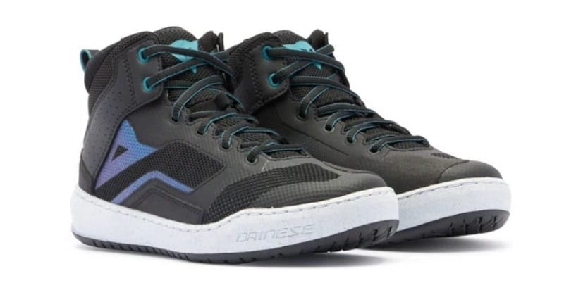 DAINESE SUBURB AIR LADY BUTY MOTOCYKLOWE KRÓTKIE DAMSKIE CZARNE BIAŁE NIEBIESKIE (36)