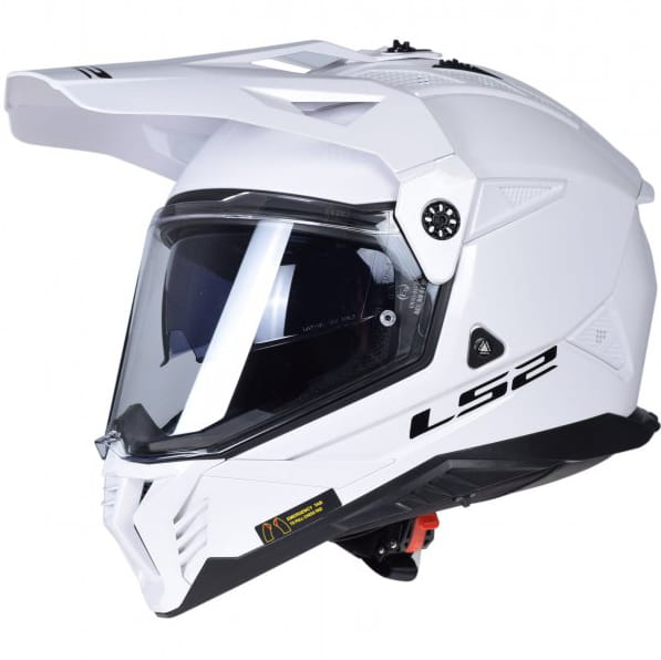 LS2 MX702 PIONEER II BIAŁY KASK MOTOCYKLOWY ADVENTURE CROSS ENDURO (L)