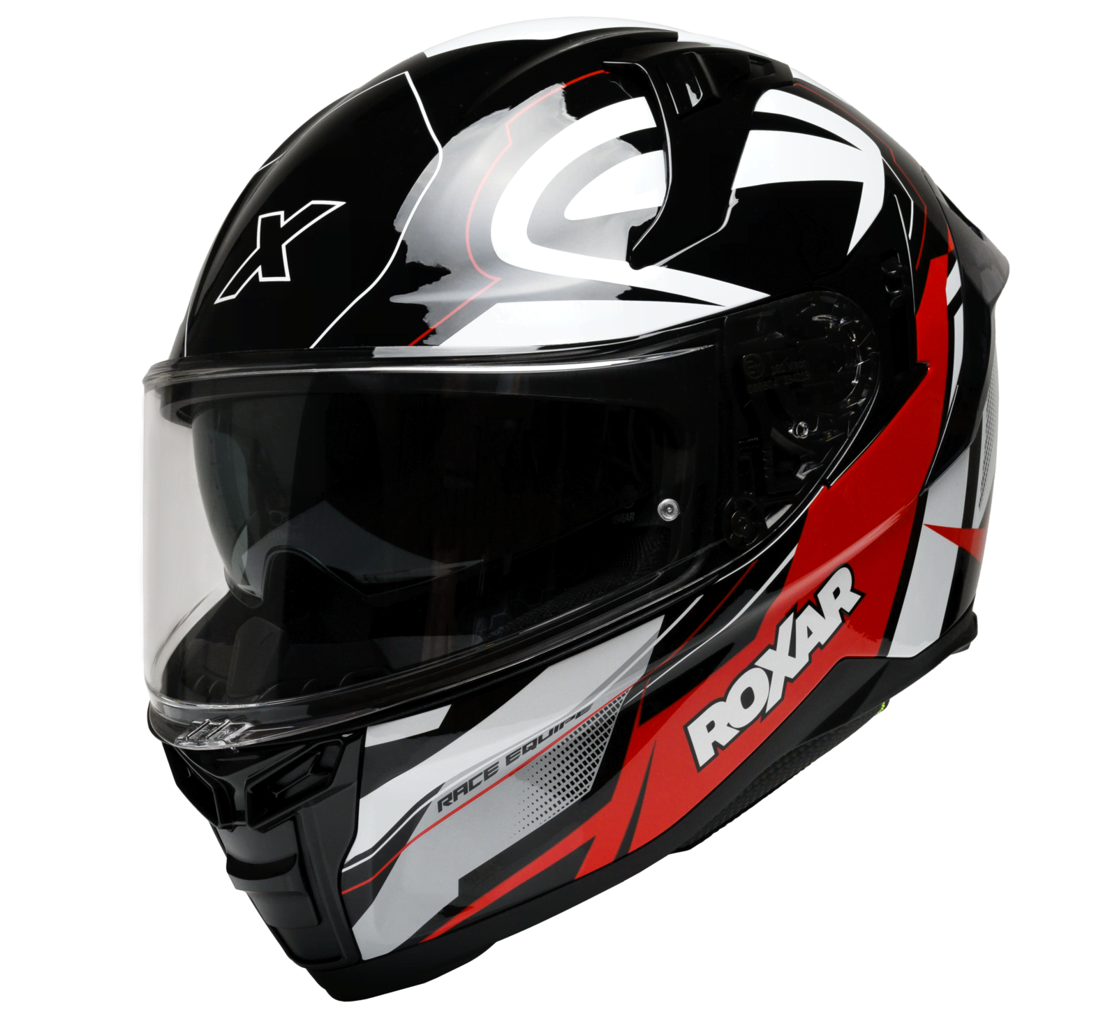 ROXAR BAYAMO EVO RACE KASK MOTOCYKLOWY INTEGRALNY CZARNY BIAŁY CZERWONY (L)