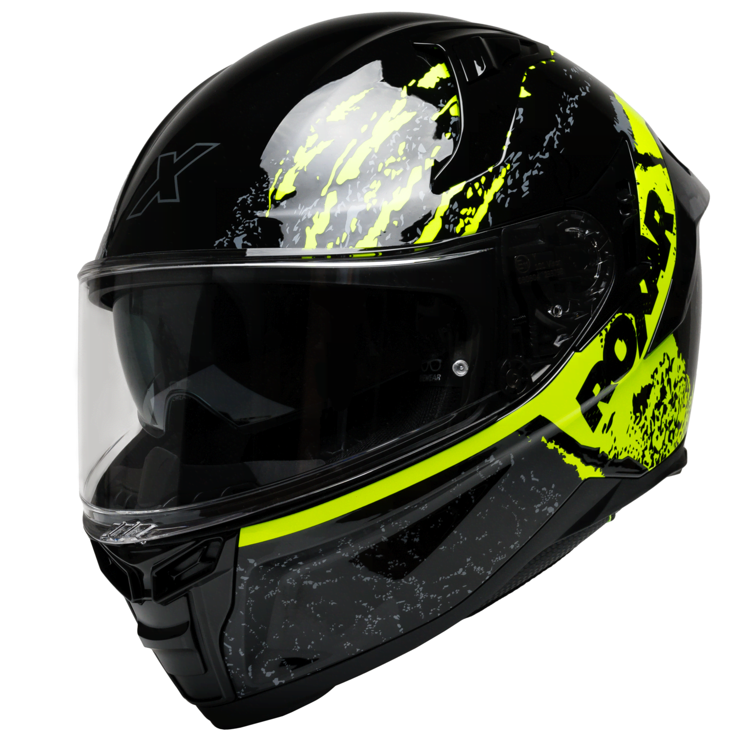 ROXAR BAYAMO EVO TOXIC KASK MOTOCYKLOWY INTEGRALNY CZARNY BIAŁY FLUO (L)