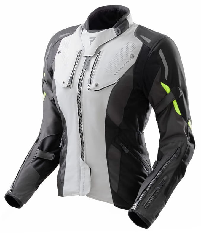 REBELHORN HIKER IV KURTKA MOTOCYKLOWA TEKSTYLNA DAMSKA SZARA (3XL)