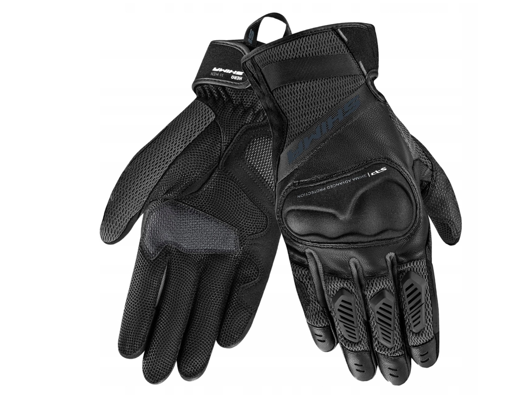 SHIMA HERO RĘKAWICE MOTOCYKLOWE DAMSKIE CZARNE (L)