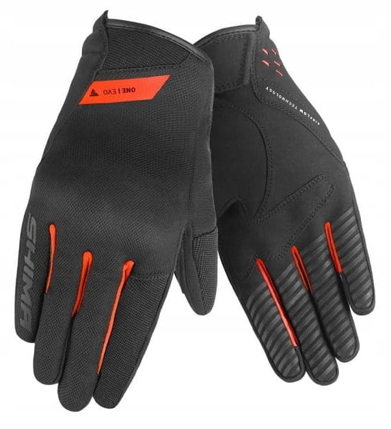 SHIMA ONE EVO RĘKAWICE MOTOCYKLOWE MĘSKIE KRÓTKIE CZERWONE (3XL)