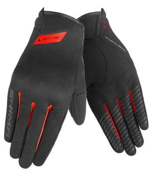 SHIMA ONE EVO RĘKAWICE MOTOCYKLOWE DAMSKIE KRÓTKIE CZERWONE (L)