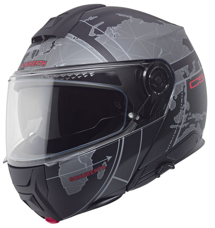 SCHUBERTH C5 GLOBE BLACK KASK MOTOCYKLOWY SZCZĘKOWY CZARNY (3XL)