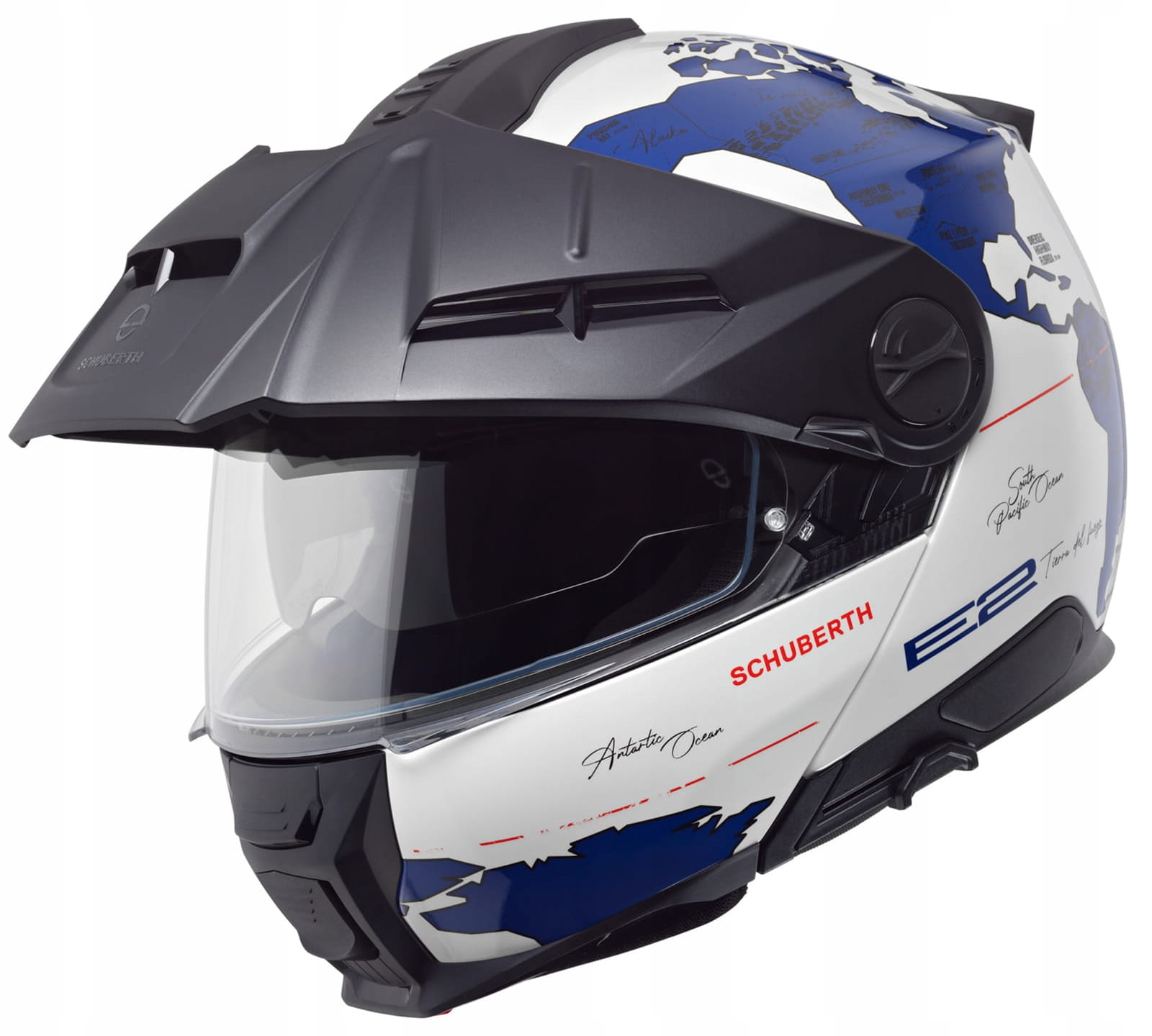 SCHUBERTH E2 ATLAS BLUE KASK MOTOCYKLOWY SZCZĘKOWY NIEBIESKI (L)