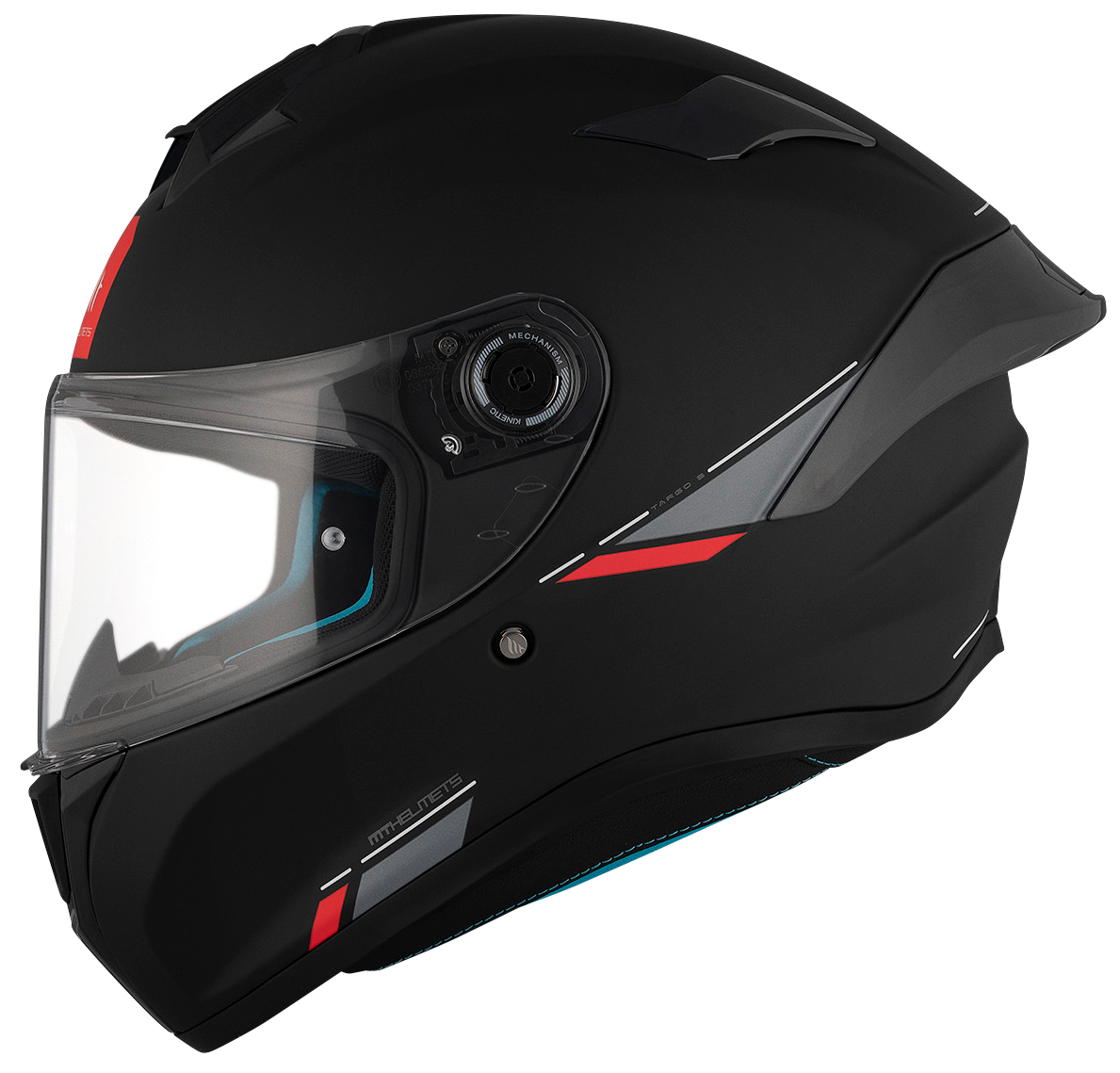 MT TARGO S SOLID BLACK MATT KASK MOTOCYKLOWY INTEGRALNY (L)