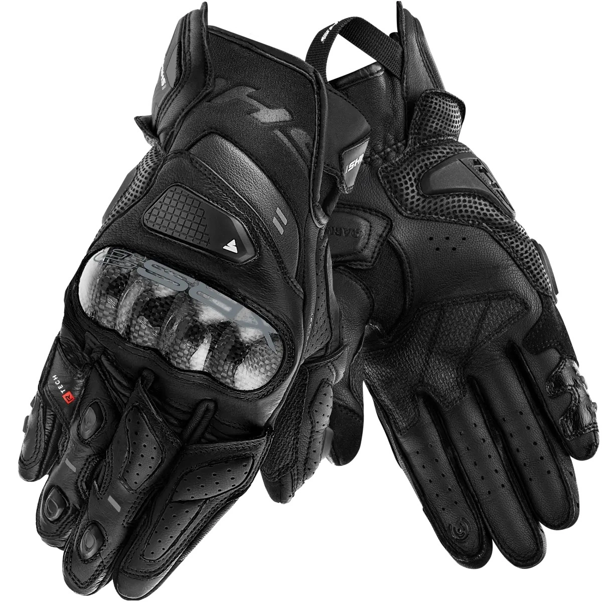 SHIMA XRS-3 BLACK RĘKAWICE MOTOCYKLOWE MĘSKIE KRÓTKIE (3XL)