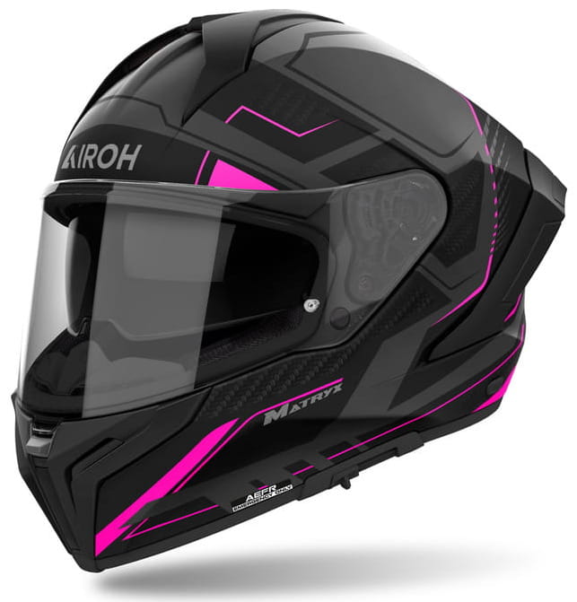 AIROH MATRYX ROCKET PINK MATT KASK MOTOCYKLOWY INTEGRALNY (S)