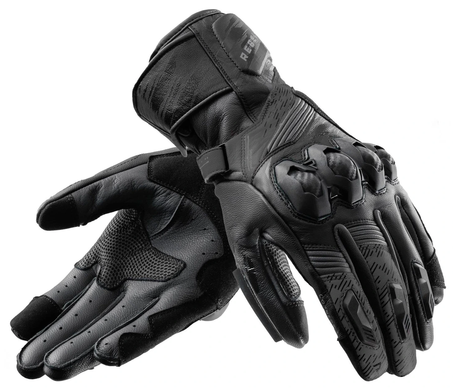 REBELHORN VIPER BLACK RĘKAWICE MOTOCYKLOWE MĘSKIE SKÓRZANE (3XL)