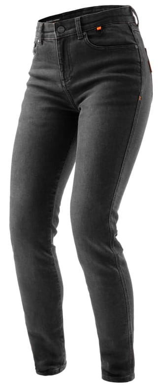 REBELHORN BRONCO WASHED BLACK LADY SPODNIE JEANSY MOTOCYKLOWE (24, 30)
