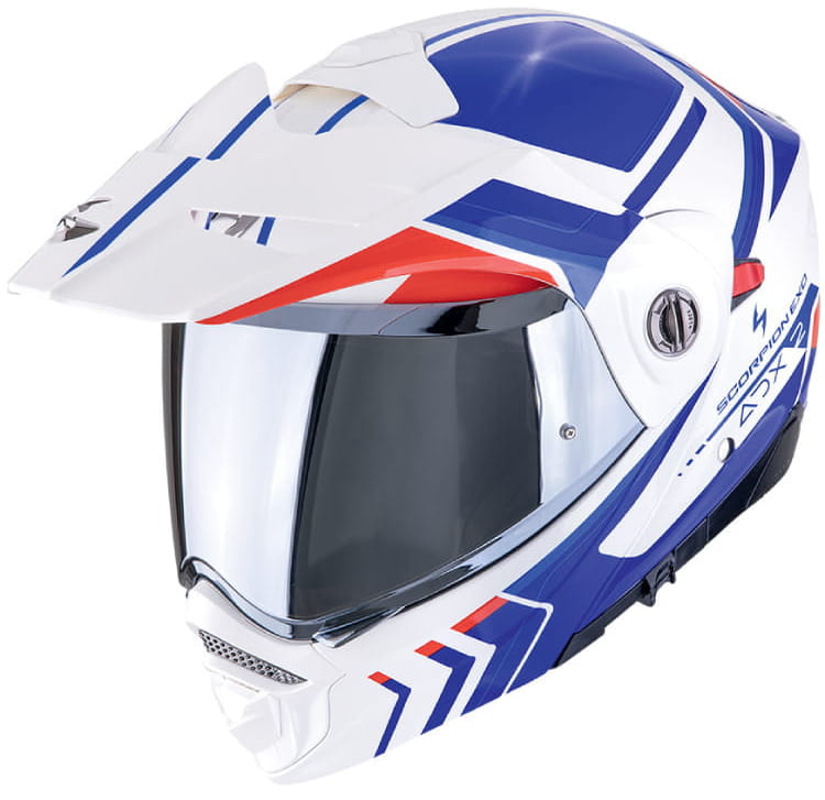 SCORPION ADX-2 LEWIS WHITE BLUE RED KASK MOTOCYKLOWY CROSS ENDURO (L)