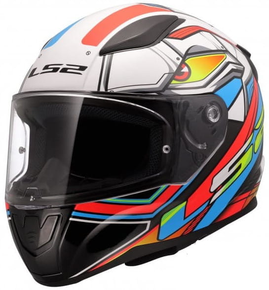LS2 FF353 RAPID II XDRON WHITE ORA. -06 KASK MOTOCYKLOWY INTEGRALNY (L)