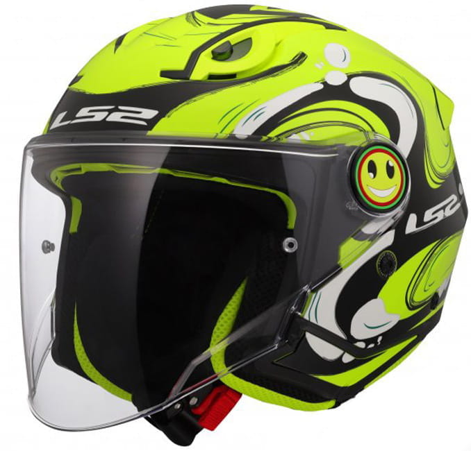 LS2 OF622 FUNNY II GLUP H-HIS YELLOW KASK MOTOCYKLOWY OTWARTY JET (L)