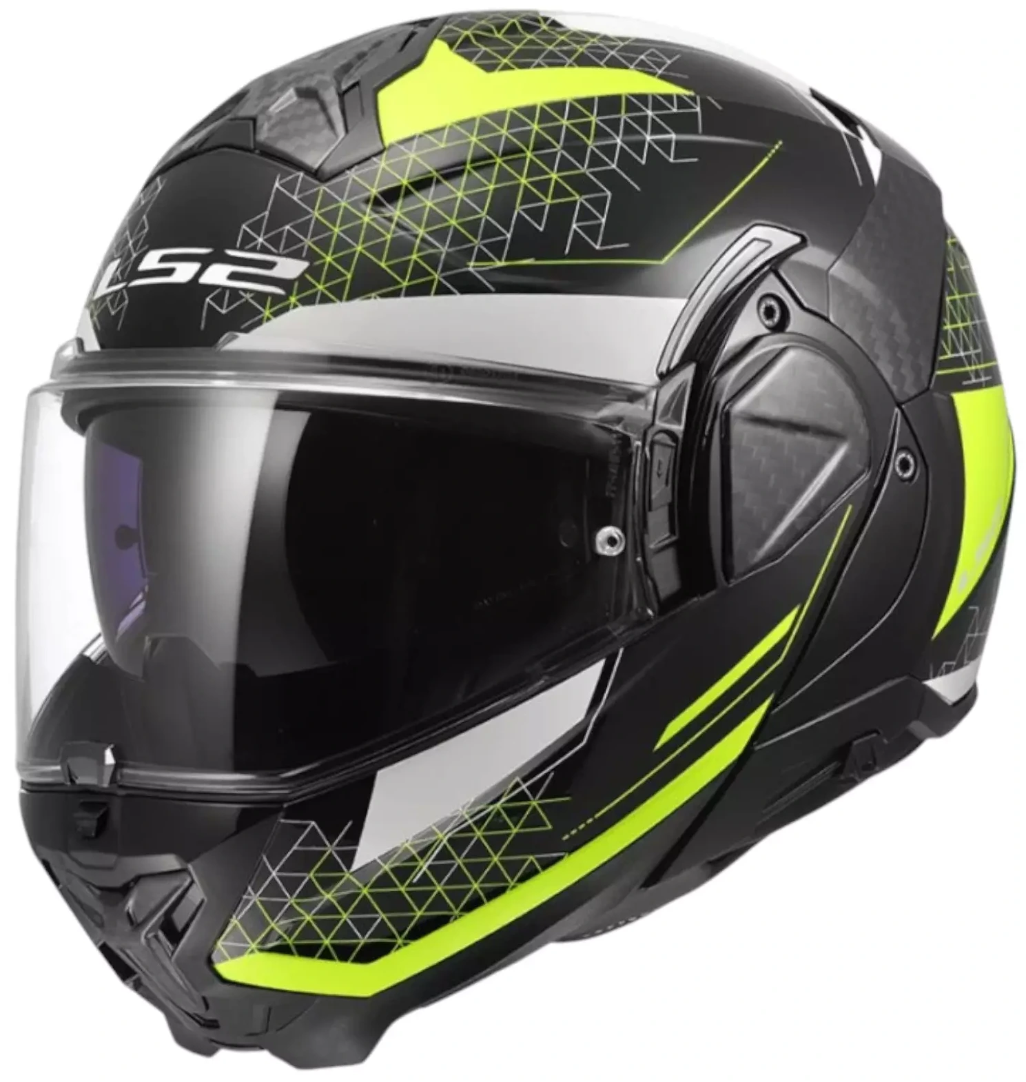 LS2 FF910 ADVANT II ASTRAL H-V YELLOW KASK MOTOCYKLOWY SZCZĘKOWY (L)