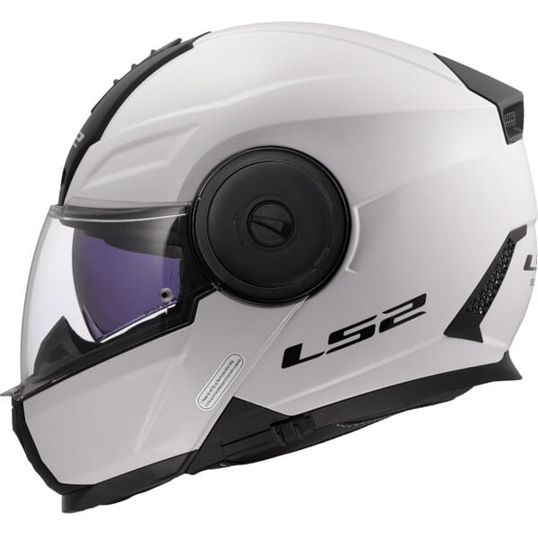 LS2 FF902 SCOPE II SOLID WHITE KASK MOTOCYKLOWY SZCZĘKOWY (L)