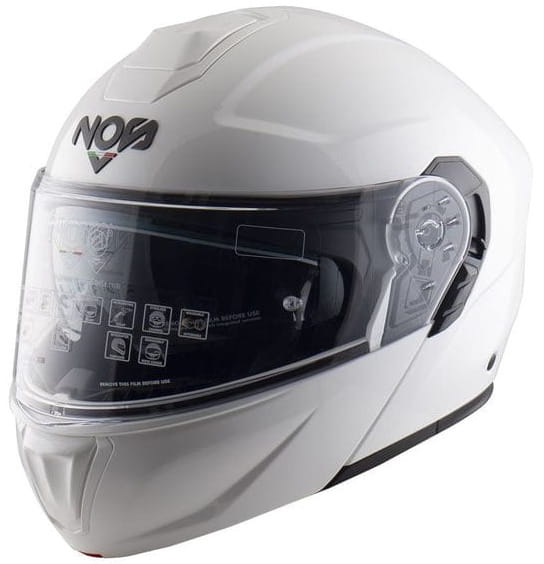 NOS NS-14 WHITE KASK MOTOCYKLOWY SZCZĘKOWY (L)