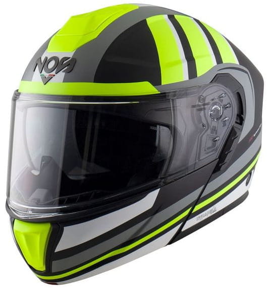 NOS NS-14 NITRO YELLOW MATT KASK MOTOCYKLOWY SZCZĘKOWY (L)