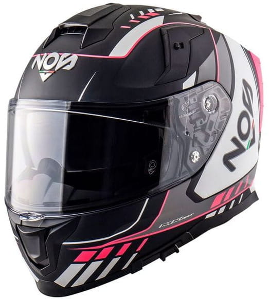NOS NS-10 MIG VIOLET MATT KASK MOTOCYKLOWY INTEGRALNY (M)