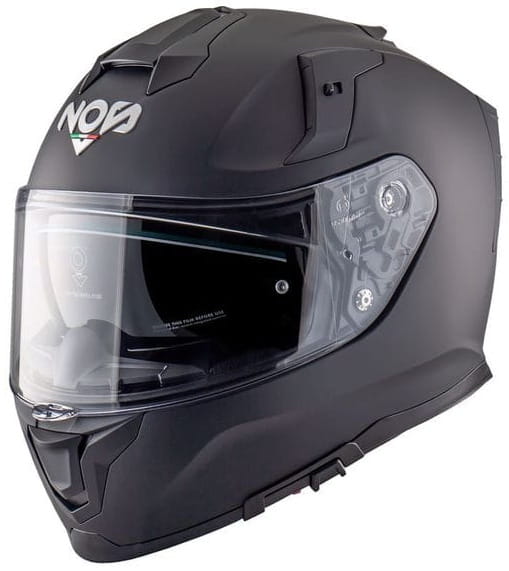 NOS NS-10 BLACK MATT KASK MOTOCYKLOWY INTEGRALNY (L)