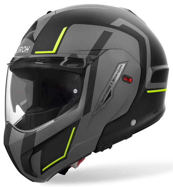 AIROH MATHISSE II GENIUS YELLOW MATT KASK MOTOCYKLOWY SZCZĘKOWY (L)