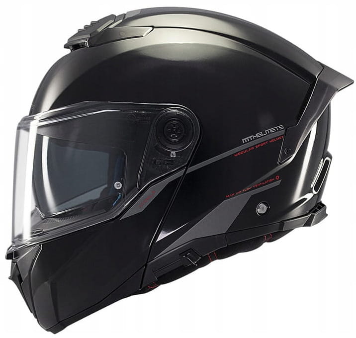 MT HELMETS ATOM 2 SV SOLID BLACK KASK MOTOCYKLOWY (S)