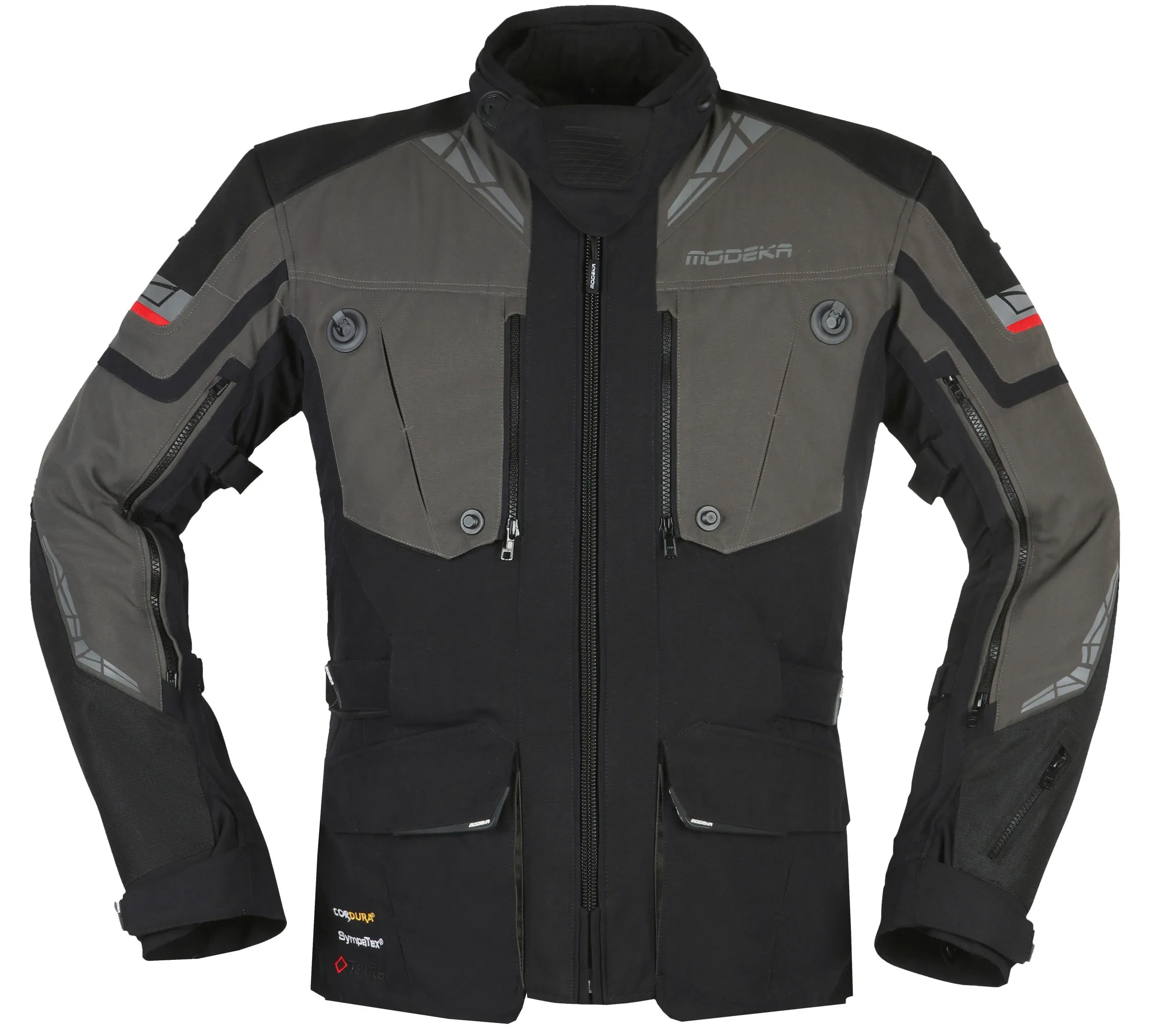 MODEKA PANAMERICANA II BLACK ANTHRACITE KURTKA MOTOCYKLOWA TEKSTYLNA (3XL)