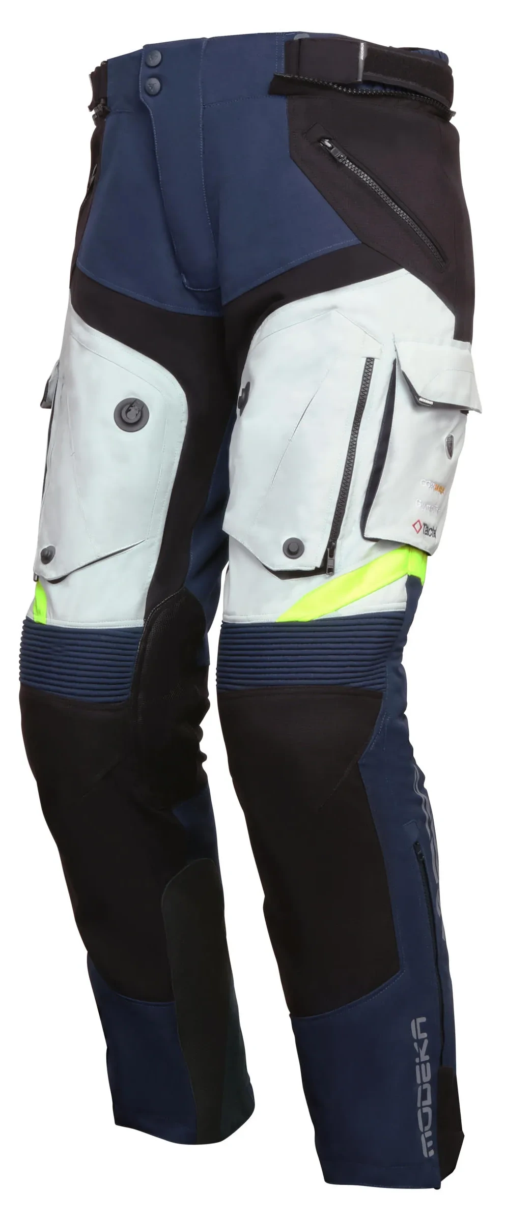 MODEKA PANAMERICANA II BLUE GREY SPODNIE MOTOCYKLOWE TEKSTYLNE (L)