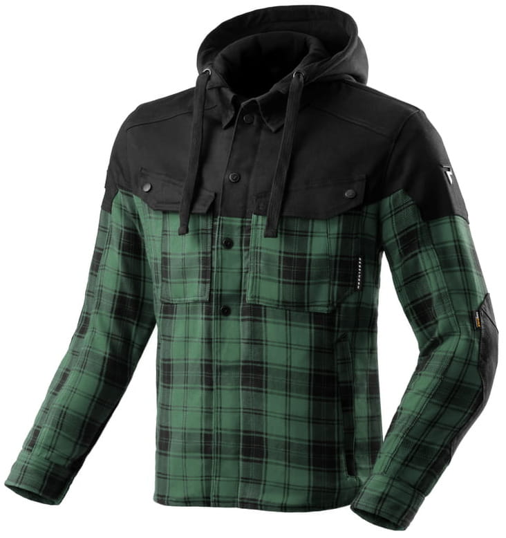 REBELHORN SHIFTER BLACK GREEN KURTKA MOTOCYKLOWA TEKSTYLNA MĘSKA (3XL)