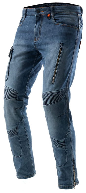 REBELHORN VANDAL MONOLAYER WASHED BLUE SPODNIE JEANSY MOTOCYKLOWE (28, 32)