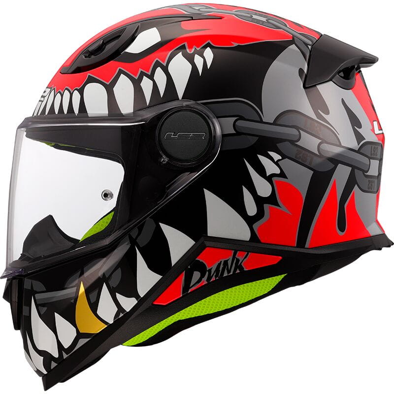 LS2 FF812 KID PUNK GREY RED KASK MOTOCYKLOWY INTEGRALNY (L)