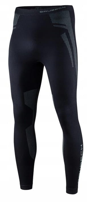 BRUBECK DRY MEN BLACK GRAPHITE SPODNIE TERMOAKTYWNE MĘSKIE (XL)