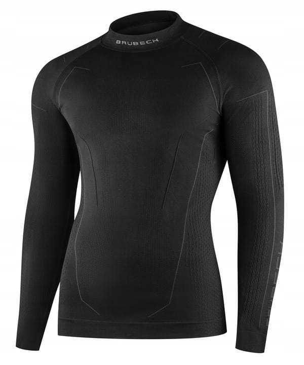 BRUBECK COOLER LS MEN BLACK KOSZULA TERMOAKTYWNA MĘSKA (XXL)