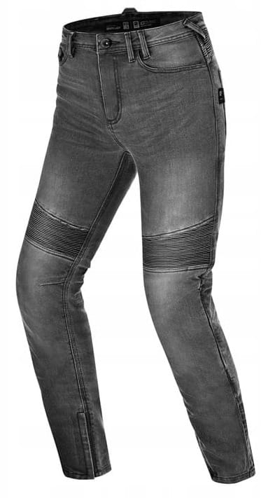 SHIMA ZENITH LADY GREY JEANSY SPODNIE MOTOCYKLOWE DAMSKIE (26, 32)