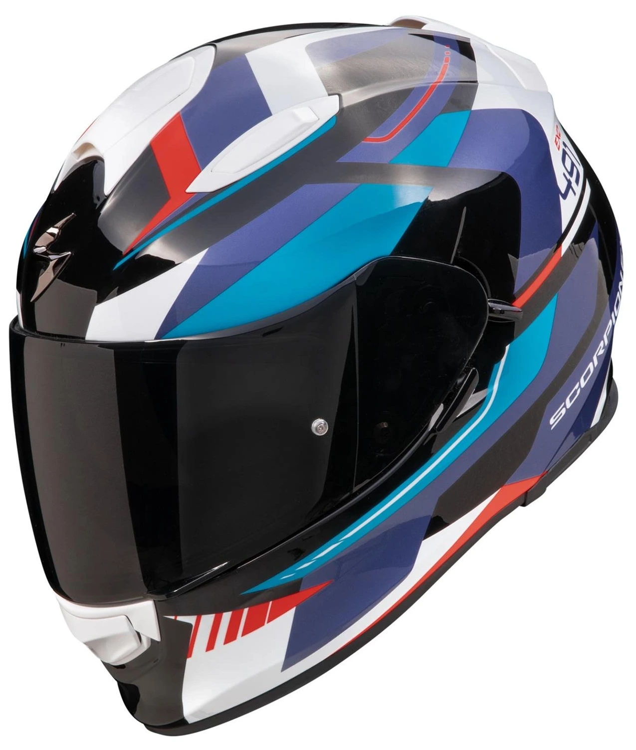 SCORPION EXO-491 ABILIS BLACK BLUE RED KASK MOTOCYKLOWY INTEGRALNY (L)