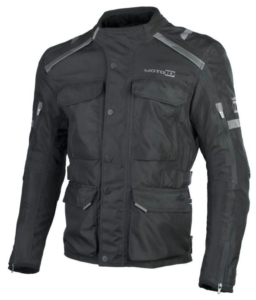 MOTOID CAMINO II BLACK KURTKA MOTOCYKLOWA TEKSTYLNA (3XL)