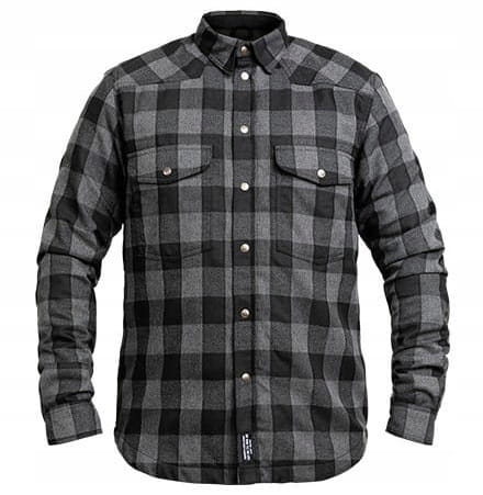 JOHN DOE MOTOSHIRT GREY BLACK KOSZULA MOTOCYKLOWA TEKSTYLNA MĘSKA (L)