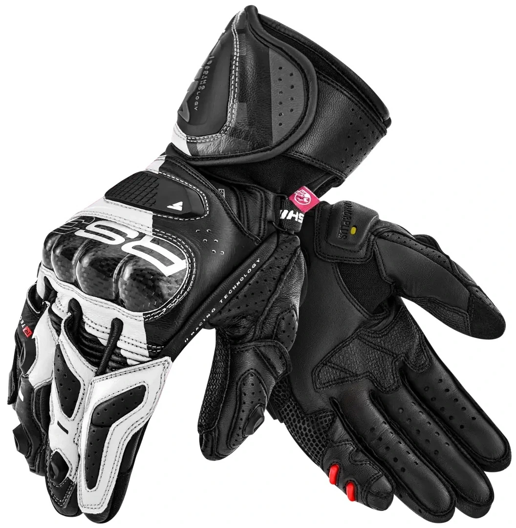 SHIMA RS-3 LADY WHITE RĘKAWICE MOTOCYKLOWE SPORTOWE DAMSKIE (M)