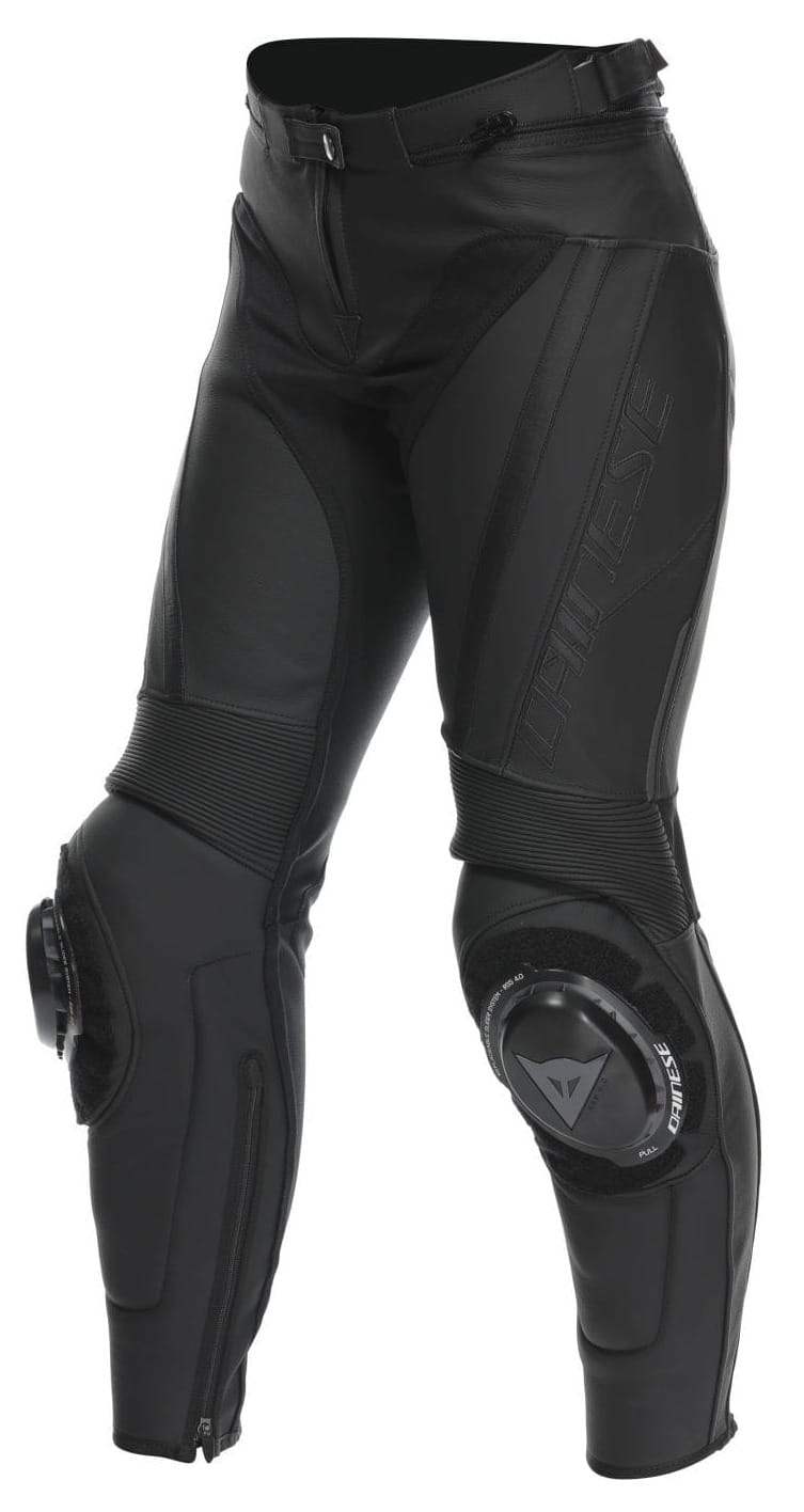 DAINESE DELTA 4 LADY BLACK SPODNIE MOTOCYKLOWE SKÓRZANE DAMSKIE (44)