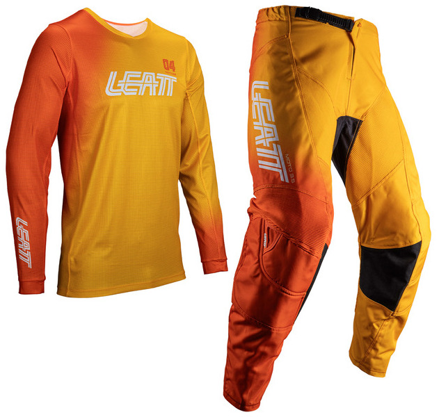 LEATT RID KIT 3.5 FLAME ZESTAW OFFROADOWY BLUZA I SPODNIE (L)