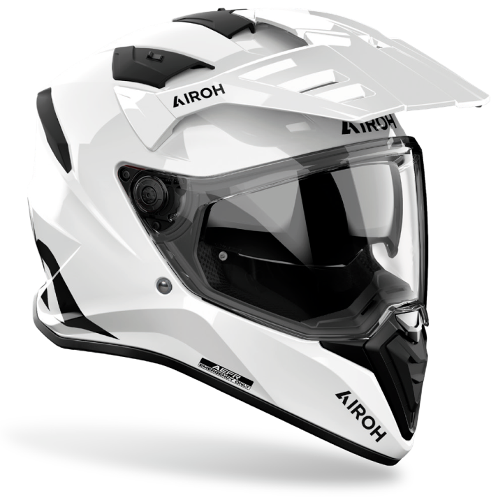 AIROH BANDIT COLOR WHITE GLOSS KASK MOTOCYKLOWY INTEGRALNY (L)