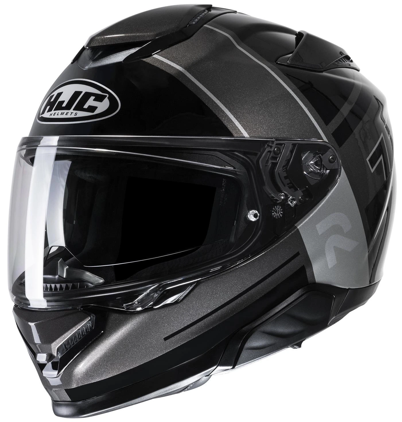 HJC RPHA71 ZECHA BLACK GREY KASK MOTOCYKLOWY INTEGRALNY (S)